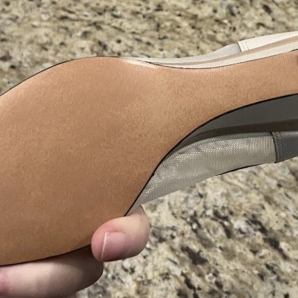 Vintage California Magdesians Women’s Mesh Leather Patchwork Wedge Heels Size 6M - Picture 11 of 14